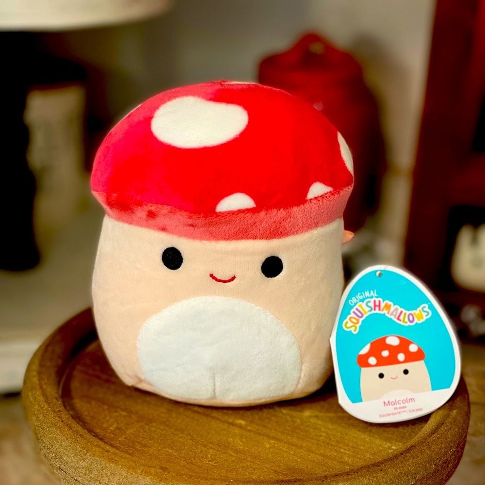 Malcolm the mushroom 5” squishmallow